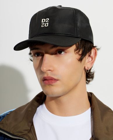  DSQUARED2 - Nón bóng chày nam đính logo kim loại 