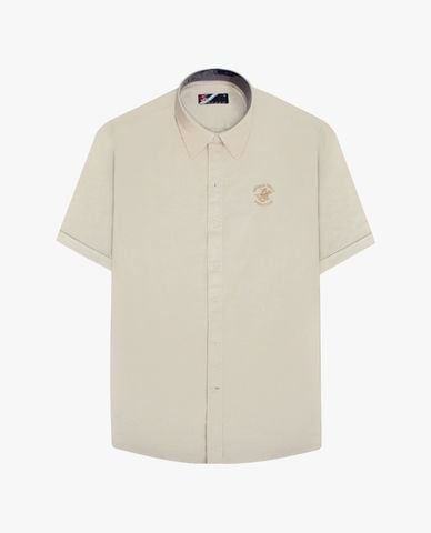  BEVERLY HILLS POLO CLUB - Áo sơ mi nam cổ bẻ tay ngắn thêu logo 