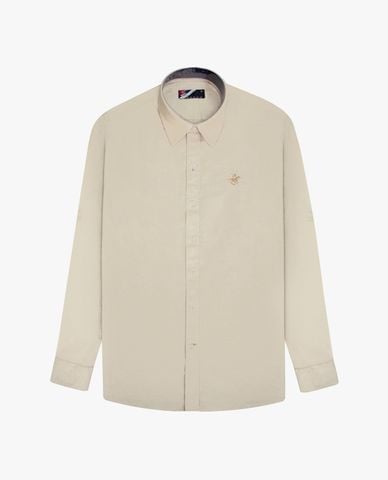  BEVERLY HILLS POLO CLUB - Áo sơ mi nam cổ bẻ tay dài phối logo 