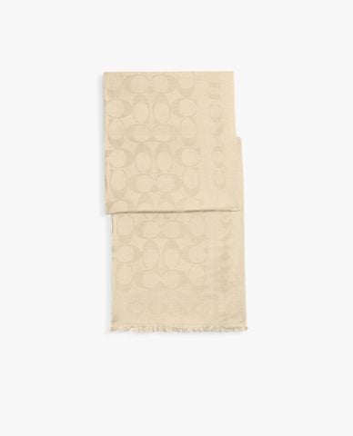  COACH - Khăn choàng nữ chữ nhật Signature Stole 