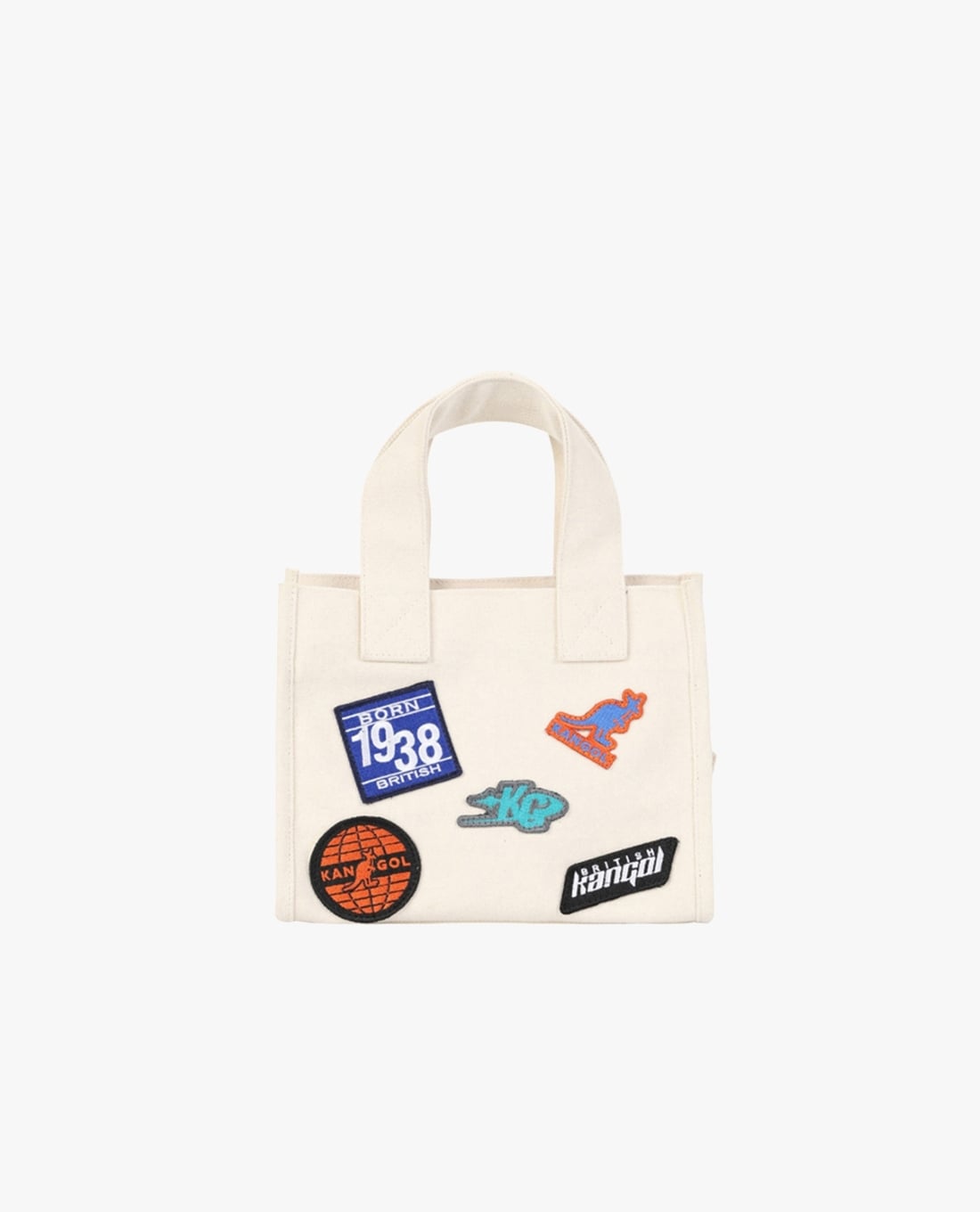 KANGOL - Túi tote unisex phom chữ nhật phối patch
