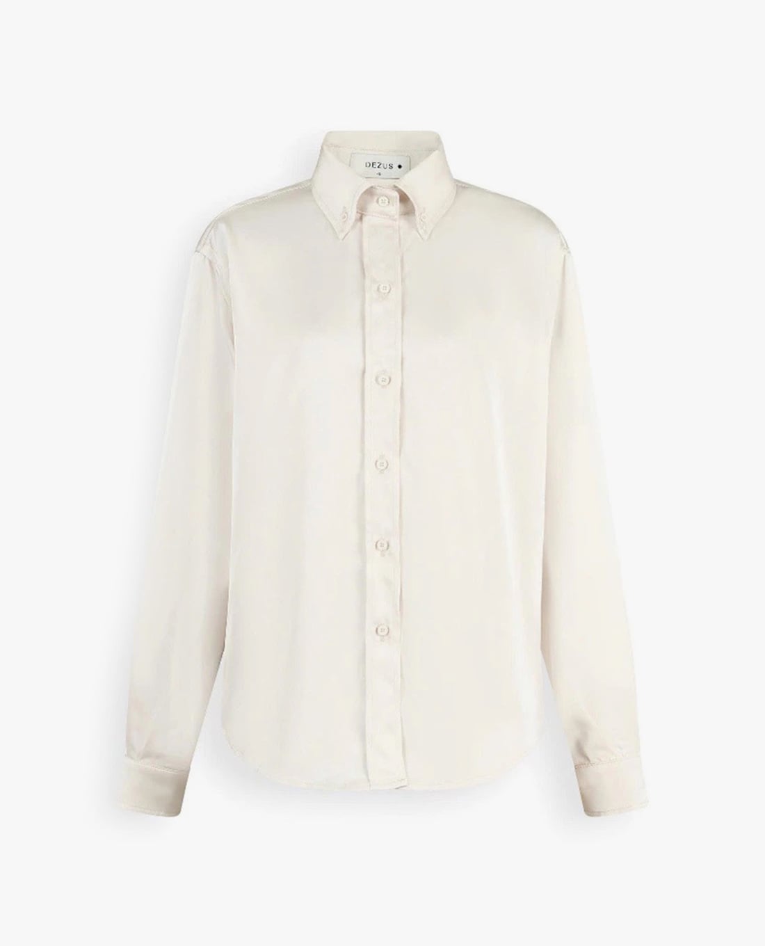 DEZUS - Áo sơ mi nữ cổ bẻ tay dài thanh lịch Sillay