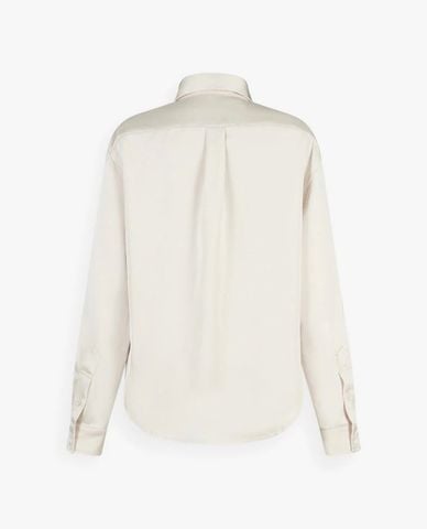  DEZUS - Áo sơ mi nữ cổ bẻ tay dài thanh lịch Sillay 