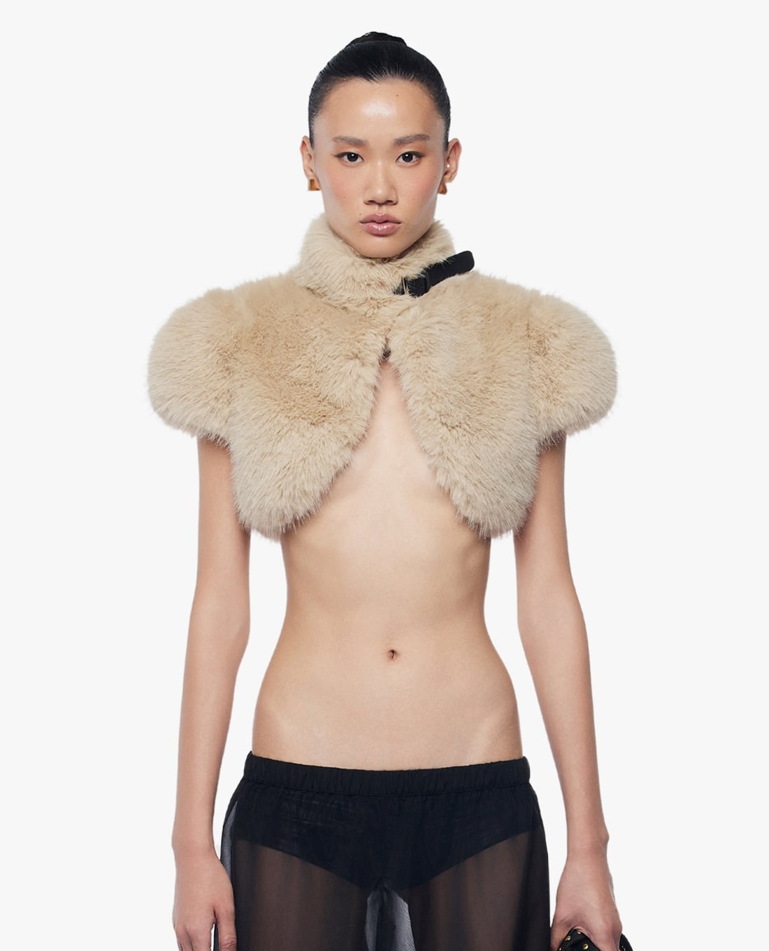 FANCì CLUB - Áo khoác lông nữ phom croptop Kate