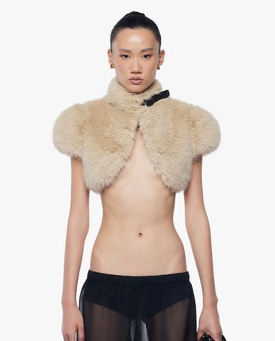  FANCì CLUB - Áo khoác lông nữ phom croptop Kate 