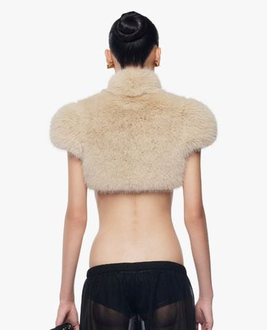  FANCì CLUB - Áo khoác lông nữ phom croptop Kate 