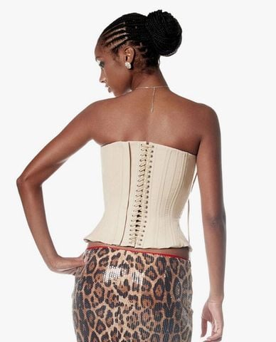  FANCì CLUB - Áo corset nữ phối lớp xếp tầng Savannah 