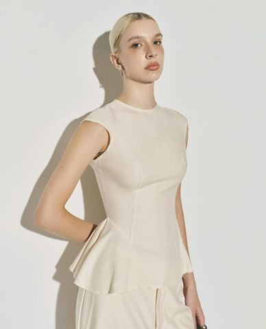  DEZUS - Áo sát nách nữ cổ tròn dáng xòe Siria 