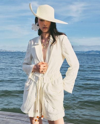  DEZUS - Quần short ngắn nữ lưng thun dây rút Beza 