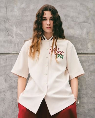  DEZUS - Áo khoác bóng chày nữ tay ngắn The Muse Era 