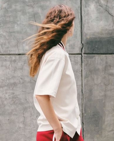  DEZUS - Áo khoác bóng chày nữ tay ngắn The Muse Era 