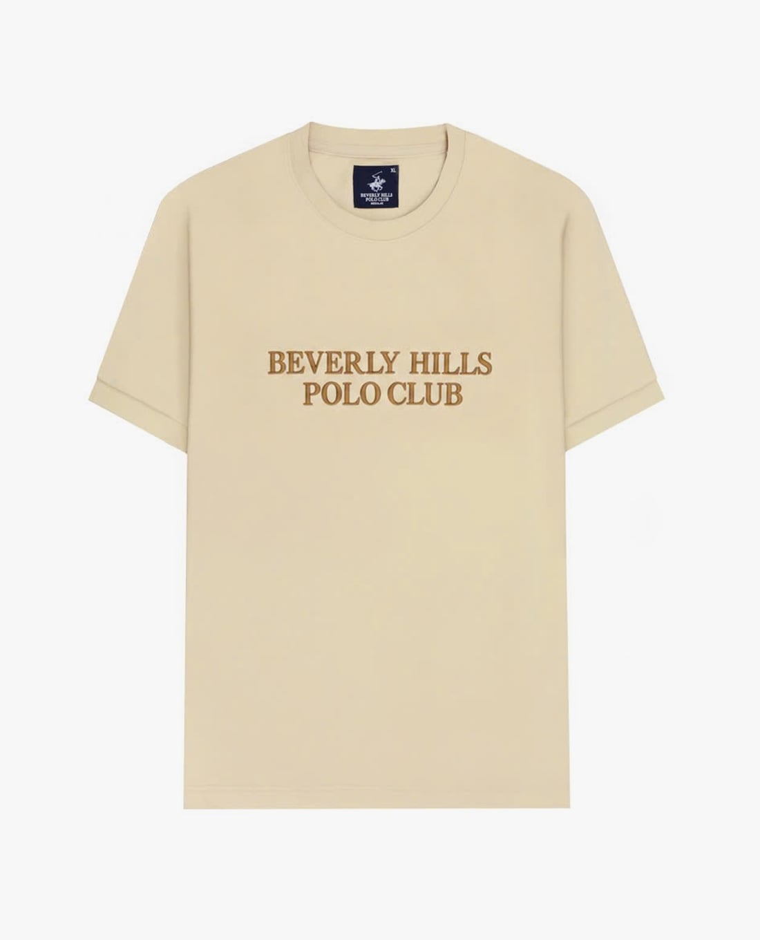 BEVERLY HILLS POLO CLUB - Áo thun nam cổ tròn tay ngắn thêu logo