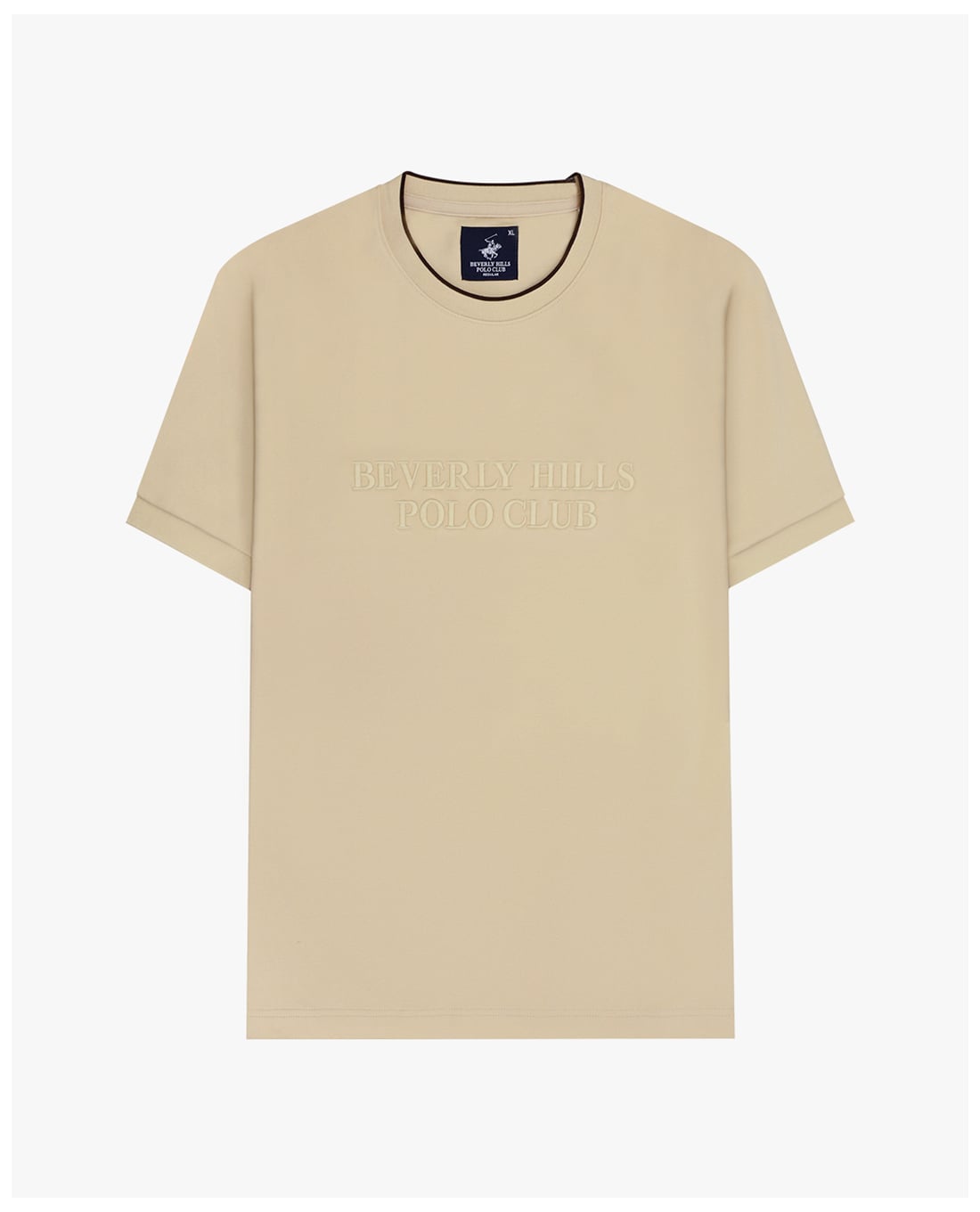 BEVERLY HILLS POLO CLUB - Áo thun nam cổ tròn tay ngắn thêu logo
