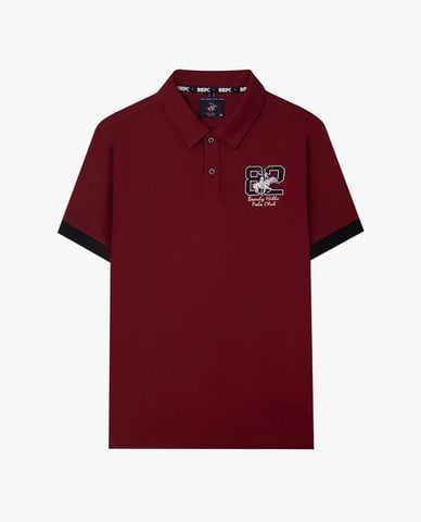  BEVERLY HILLS POLO CLUB - Áo polo nam cổ bẻ tay ngắn thêu logo 