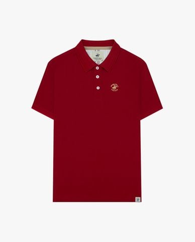  BEVERLY HILLS POLO CLUB - Áo polo nam cổ bẻ tay ngắn thêu logo 