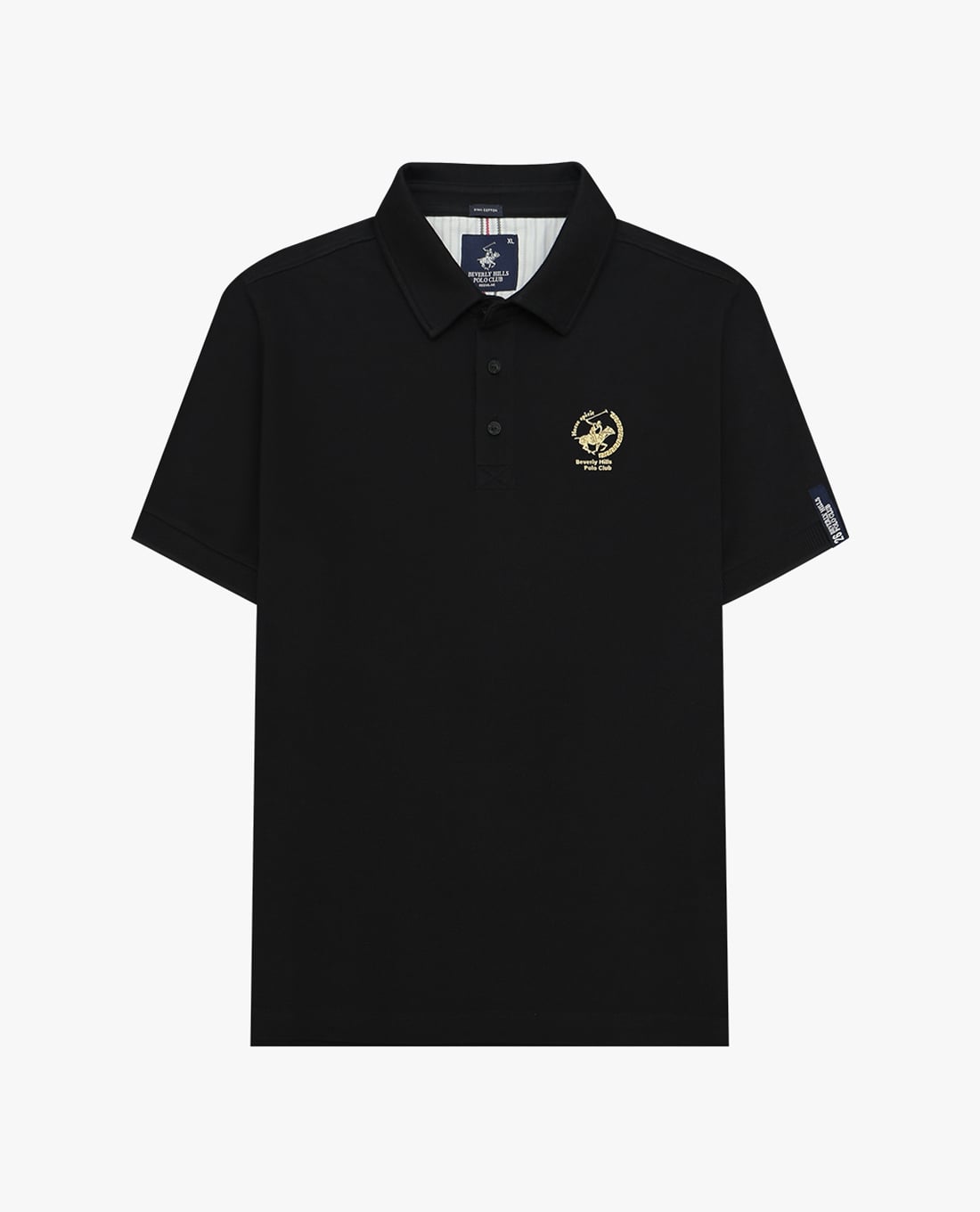 BEVERLY HILLS POLO CLUB - Áo polo nam cổ bẻ tay ngắn thêu logo