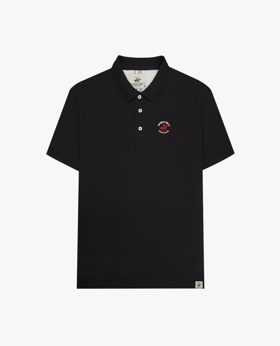 BEVERLY HILLS POLO CLUB - Áo polo nam cổ bẻ tay ngắn thêu logo