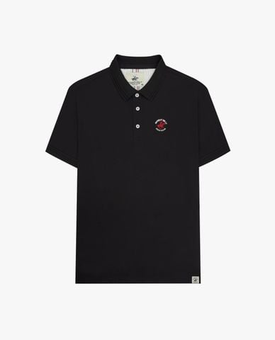  BEVERLY HILLS POLO CLUB - Áo polo nam cổ bẻ tay ngắn thêu logo 