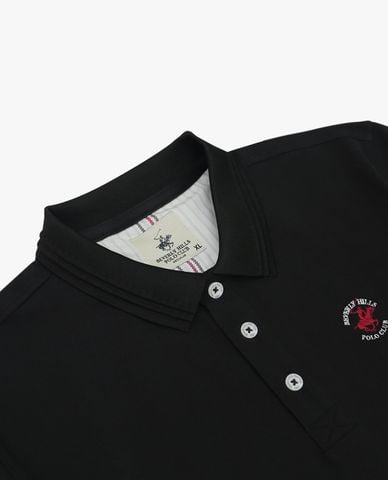  BEVERLY HILLS POLO CLUB - Áo polo nam cổ bẻ tay ngắn thêu logo 