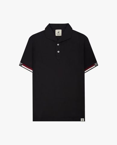  BEVERLY HILLS POLO CLUB - Áo polo nam cổ bẻ tay ngắn viền sọc 