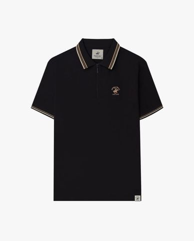  BEVERLY HILLS POLO CLUB - Áo polo nam cổ viền tay ngắn khóa kéo 