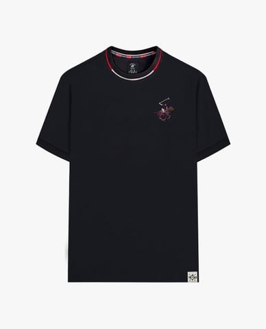  BEVERLY HILLS POLO CLUB - Áo thun nam cổ tròn tay ngắn phối logo 