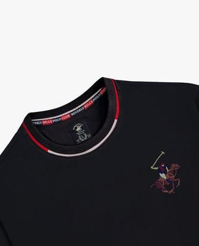  BEVERLY HILLS POLO CLUB - Áo thun nam cổ tròn tay ngắn phối logo 