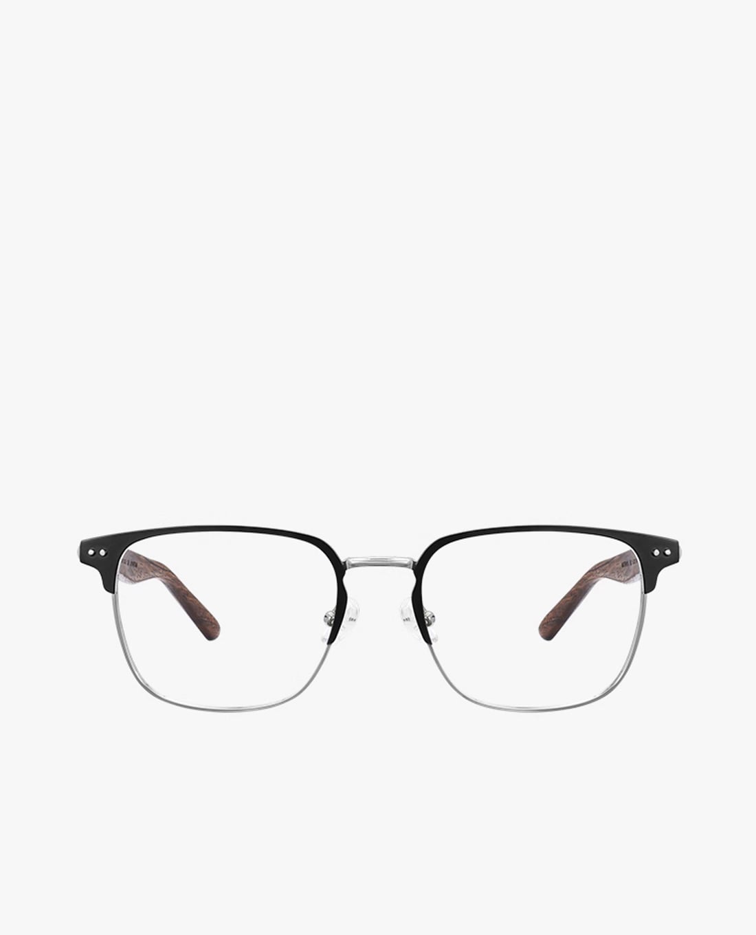 MUJOSH - Gọng kính vuông unisex nửa viền cổ điển