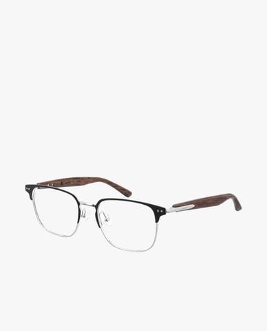  MUJOSH - Gọng kính vuông unisex nửa viền cổ điển 