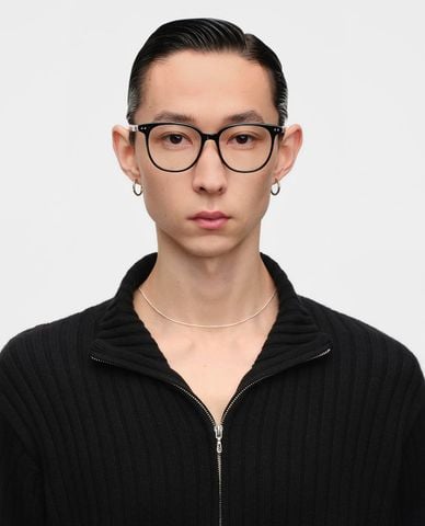  MUJOSH - Gọng kính oval unisex bản mảnh 
