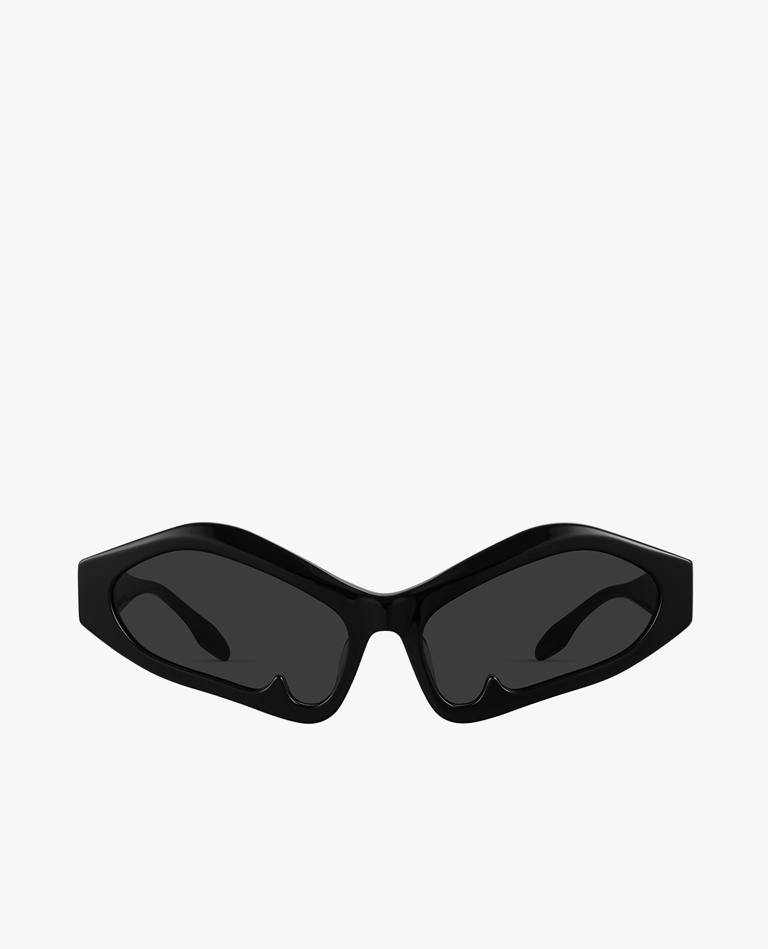 MUJOSH - Kính mát unisex gọng mắt mèo bản dày