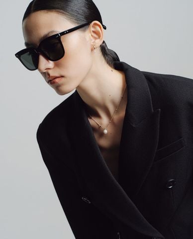  MUJOSH - Kính mát unisex gọng vuông bản dày 