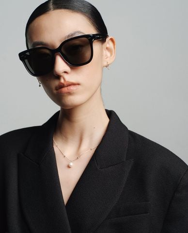  MUJOSH - Kính mát unisex gọng vuông bản dày 