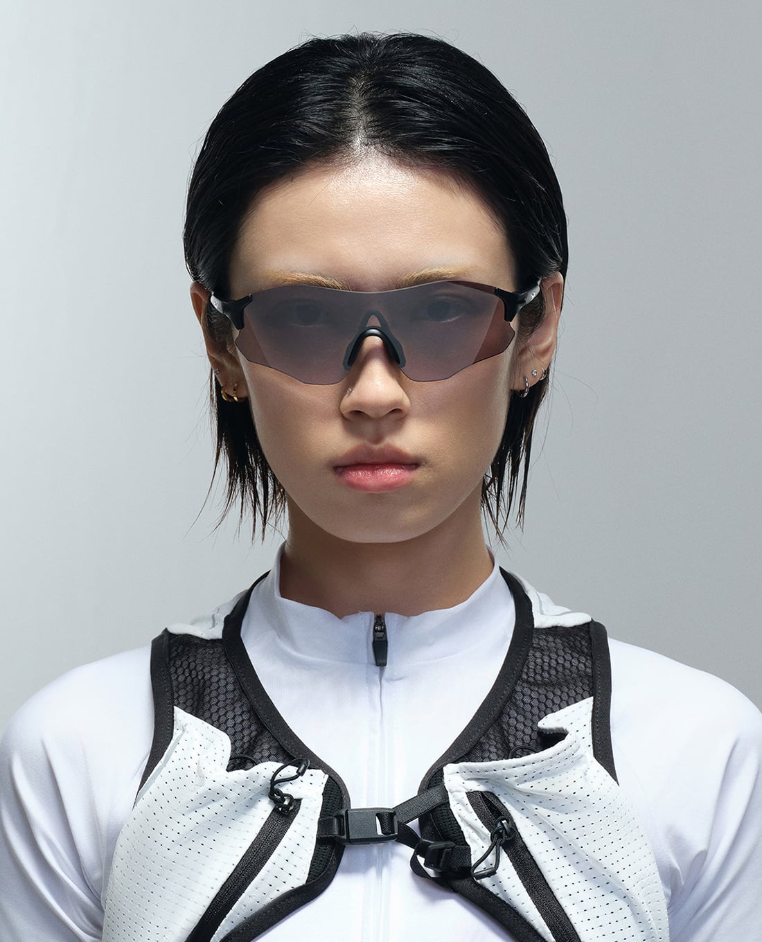 MUJOSH - Kính mát unisex gọng chữ nhật thể thao