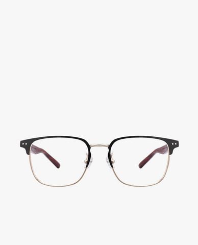  MUJOSH - Gọng kính vuông unisex nửa viền cổ điển 