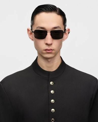  MUJOSH - Kính mát nam gọng đa giác bản mảnh 