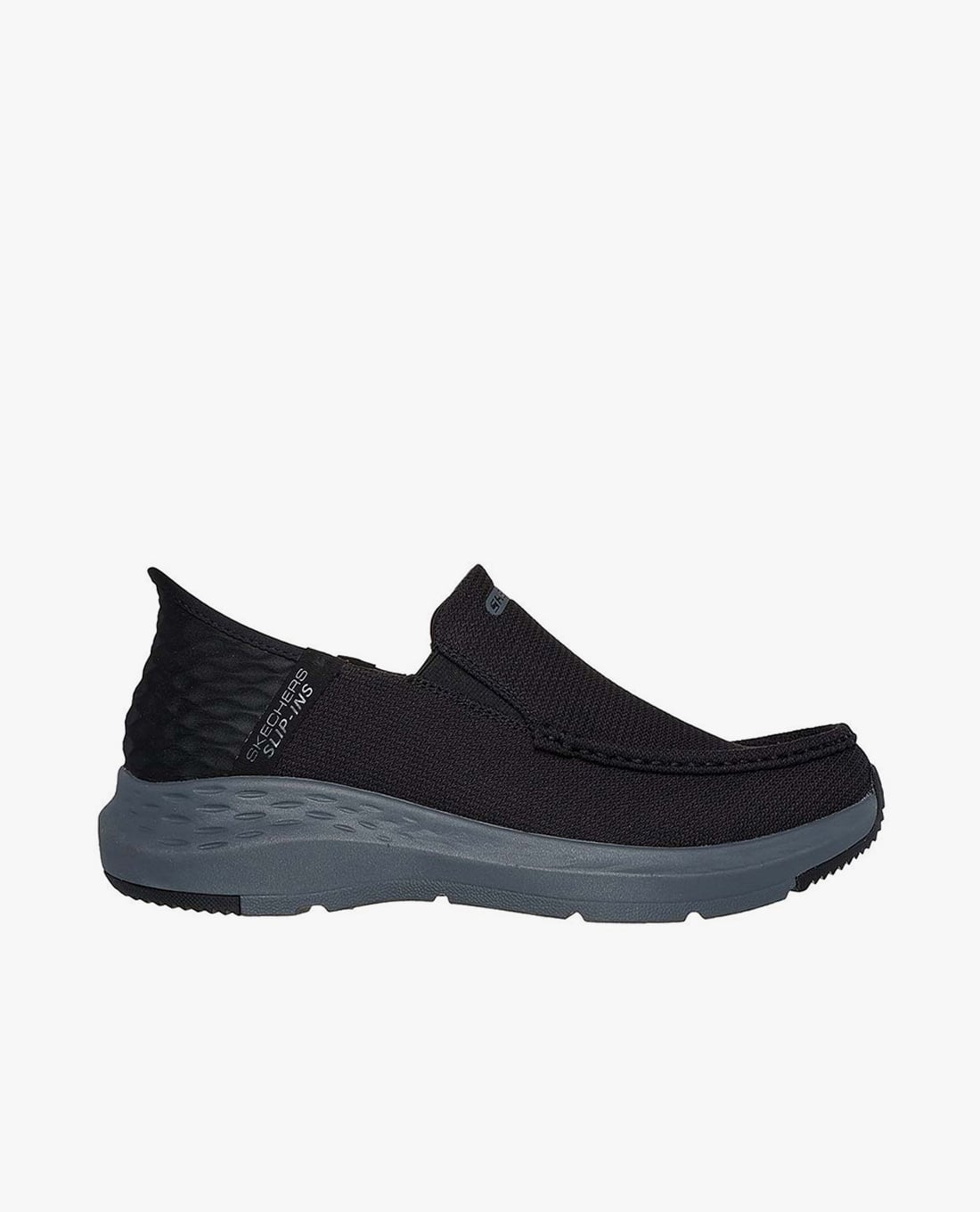 SKECHERS - Giày slip on nam mũi tròn Parson
