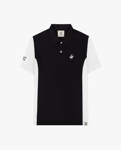  BEVERLY HILLS POLO CLUB - Áo polo nam cổ bẻ tay ngắn phối màu 