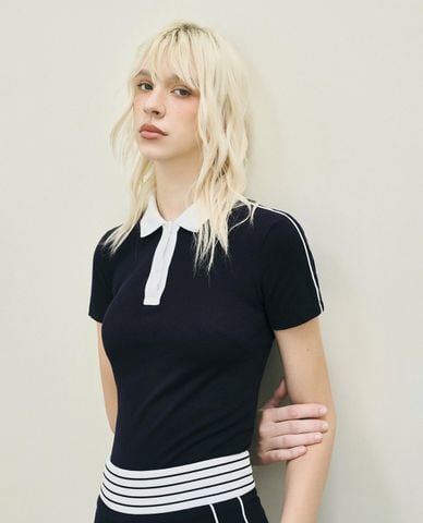  DEZUS - Áo polo nữ cổ bẻ tay ngắn Tasan 