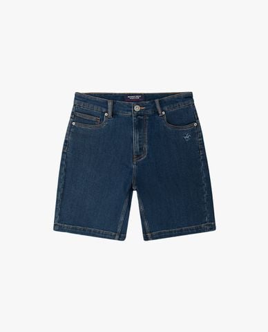  BEVERLY HILLS POLO CLUB - Quần short jeans nam thêu logo 