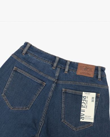  BEVERLY HILLS POLO CLUB - Quần short jeans nam thêu logo 