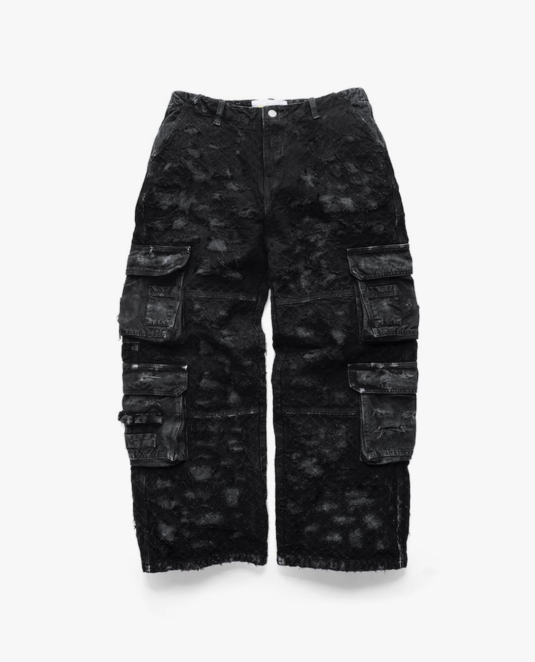 STRESSMAMA - Quần jeans unisex ống rộng phối túi hộp Saturn