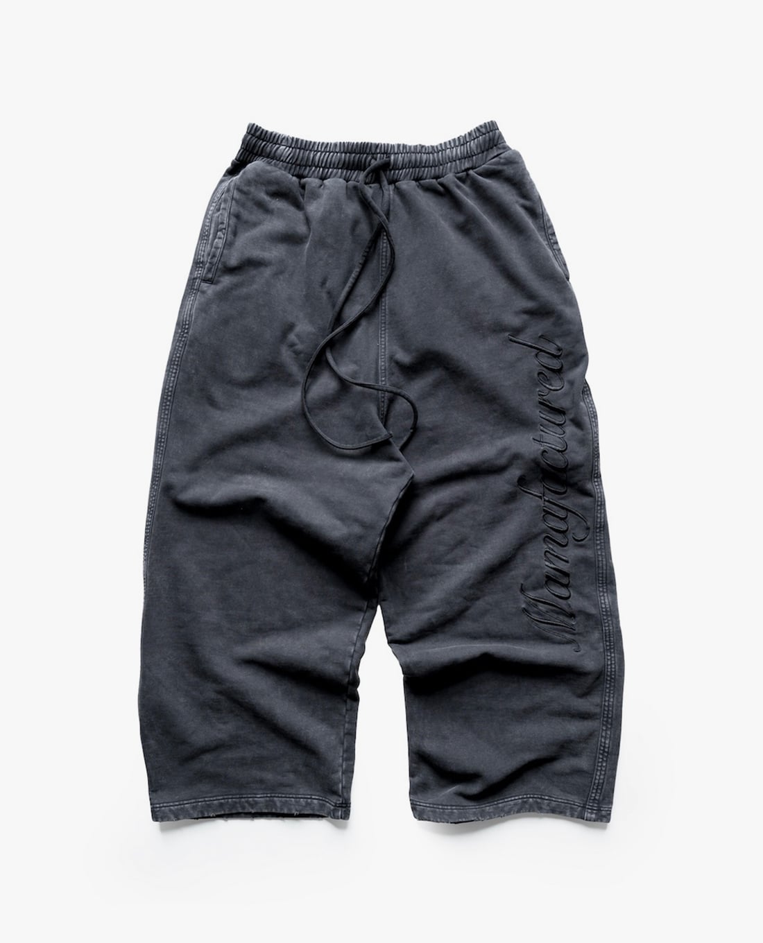 STRESSMAMA - Quần unisex ống rộng lưng thun MMF