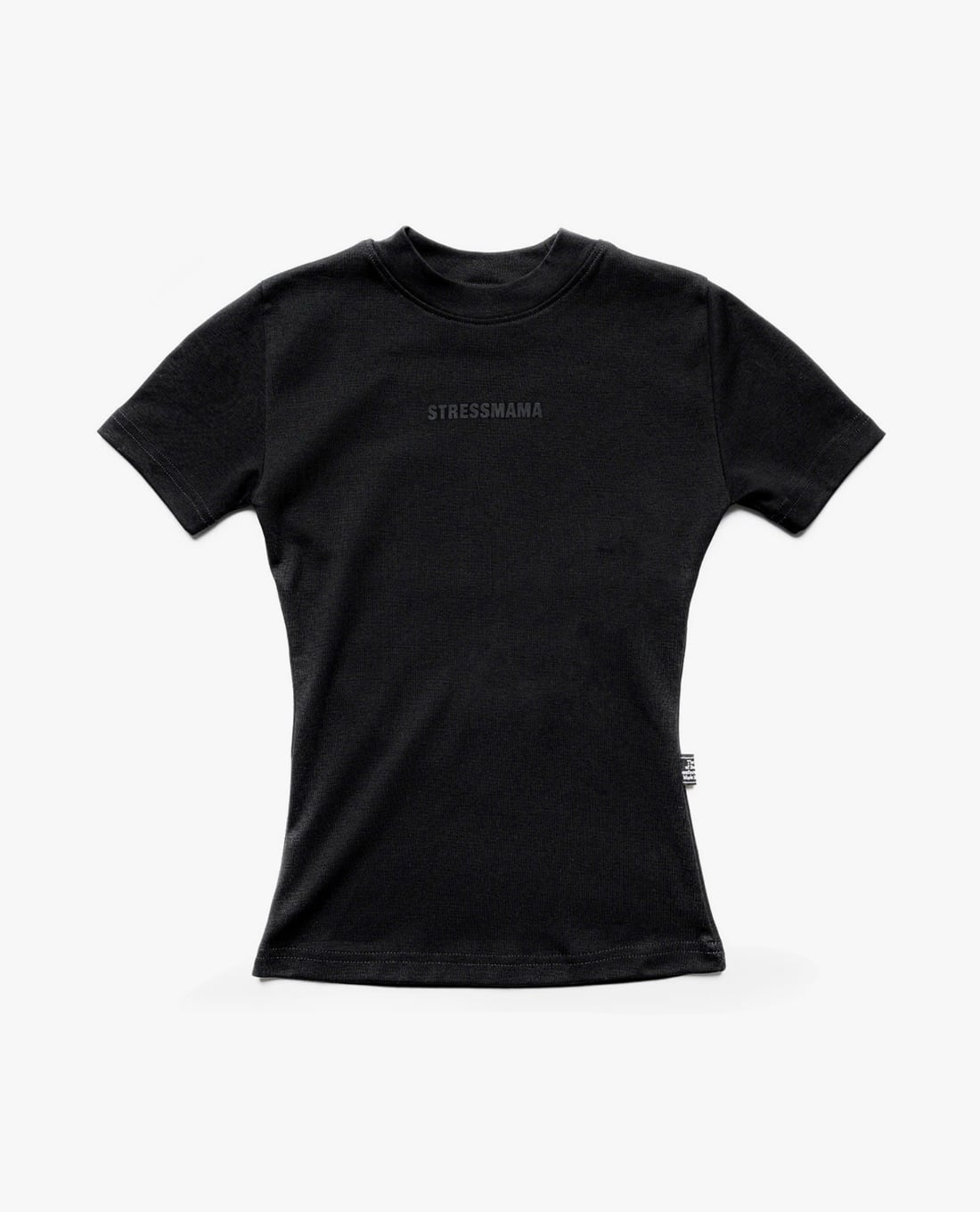 STRESSMAMA - Áo thun nữ cổ tròn tay ngắn phom ôm Coach