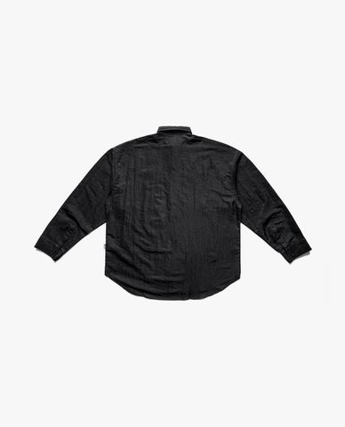  STRESSMAMA - Áo sơ mi unisex cổ bẻ tay dài in logo 