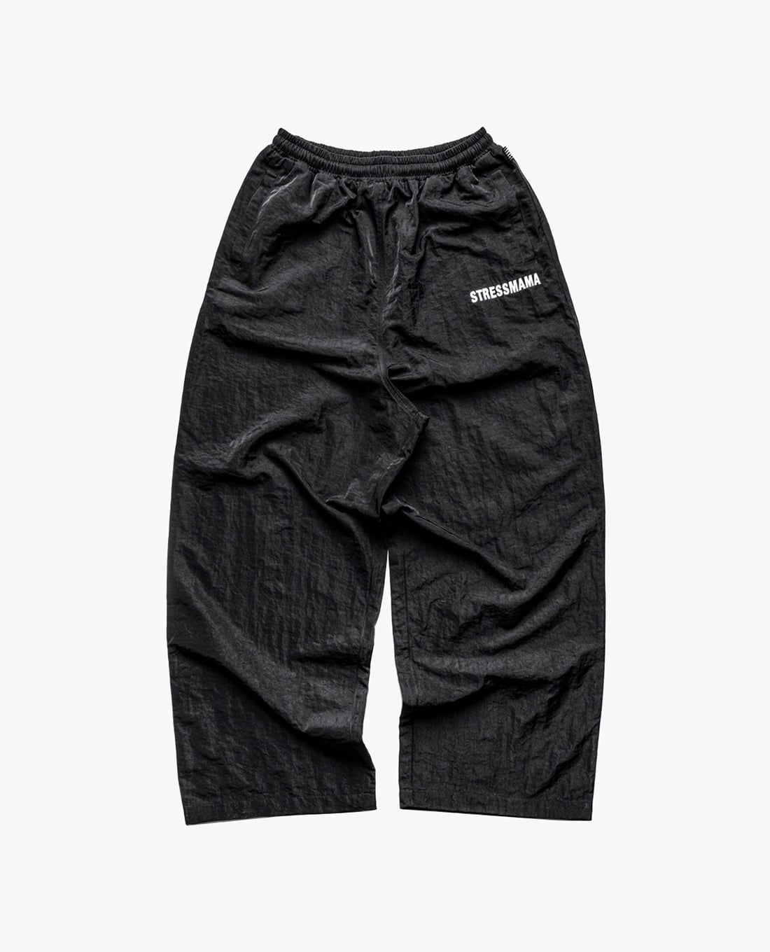 STRESSMAMA - Quần dài unisex ống rộng in logo
