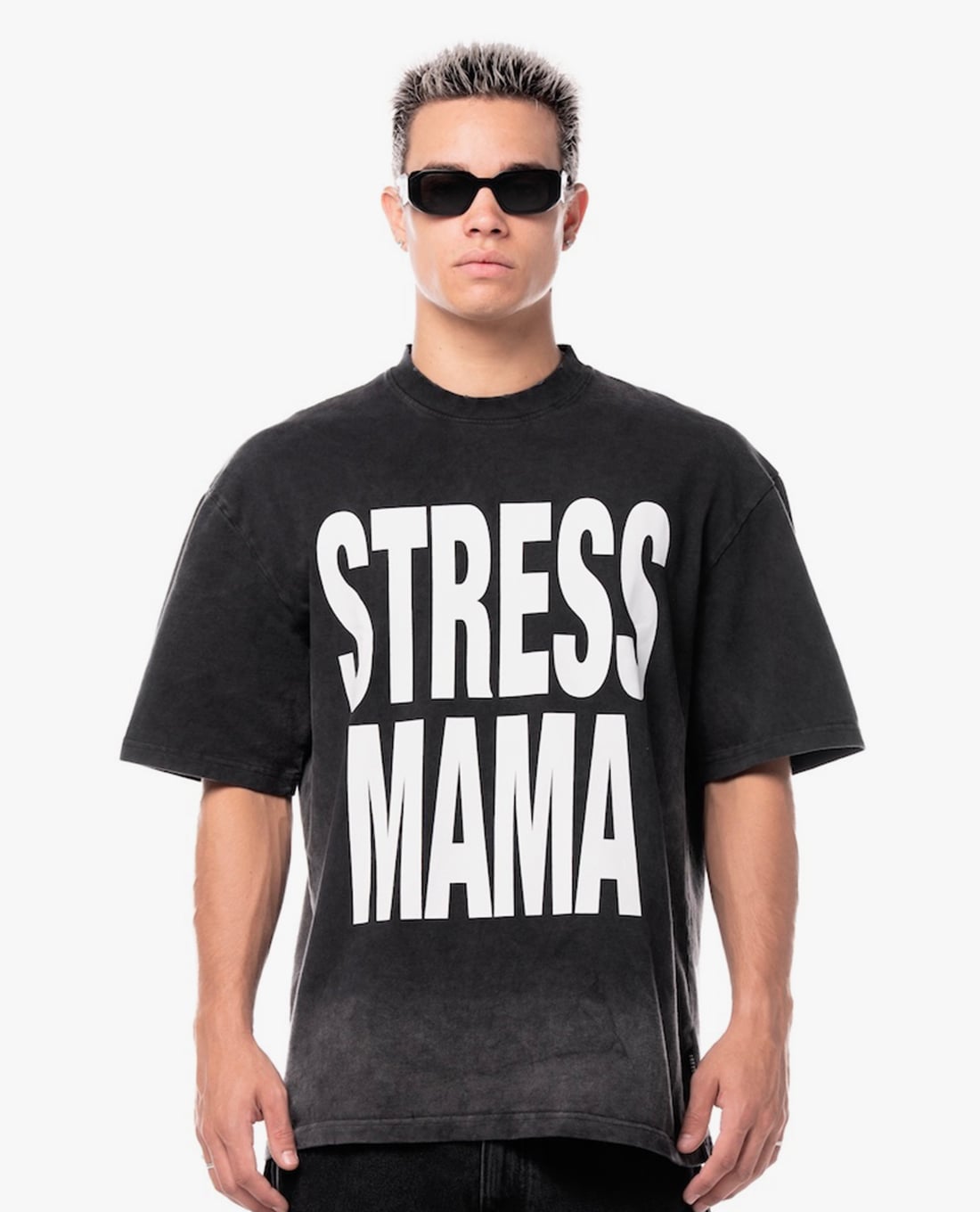 STRESSMAMA - Áo thun unisex cổ tròn tay ngắn Mamafia Basic