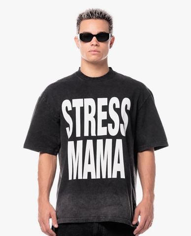  STRESSMAMA - Áo thun unisex cổ tròn tay ngắn Mamafia Basic 