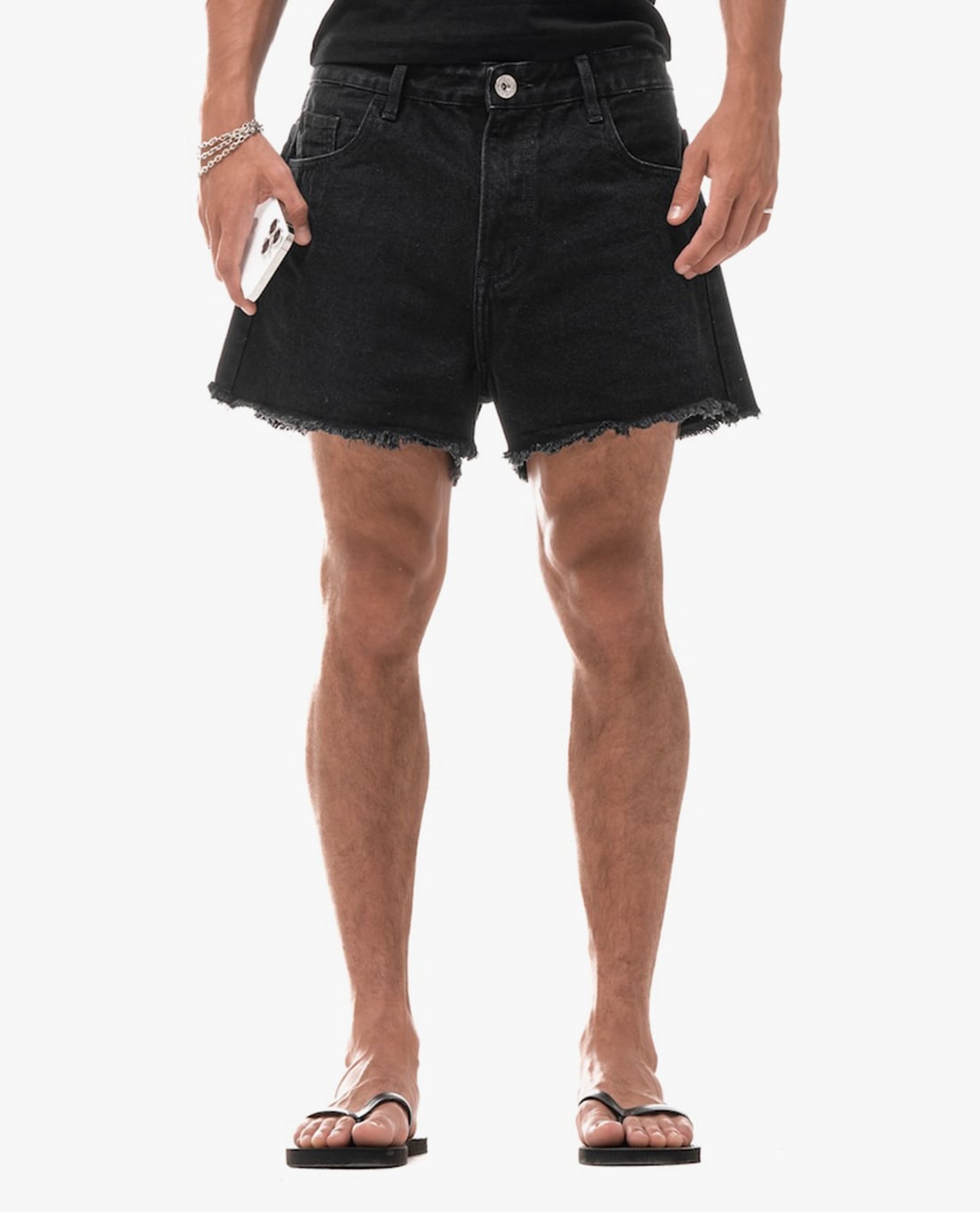 STRESSMAMA - Quần short jeans unisex Hôtel Mama