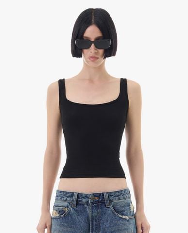  STRESSMAMA - Áo ba lỗ nữ cổ vuông phom ôm 